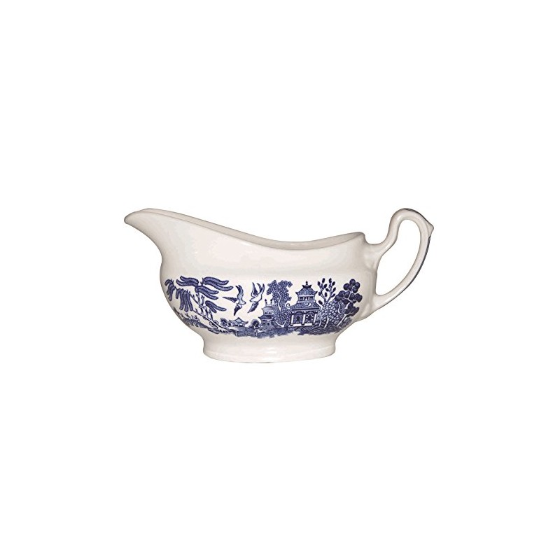 Churchill Blue Willow Georgian Gravy Boat 350 ml