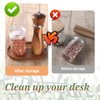 Small Wood Tray, 7.3"x 4" Mini Wooden Serving Tray Bathroom