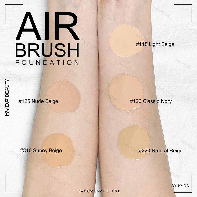 KYDA AirBrush Foundation Spray, Silky Foundation Mist Makeup, Flawless Coverage
