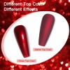 COSMOO- Esmalte de uñas rojo vino de 12 ml, laca