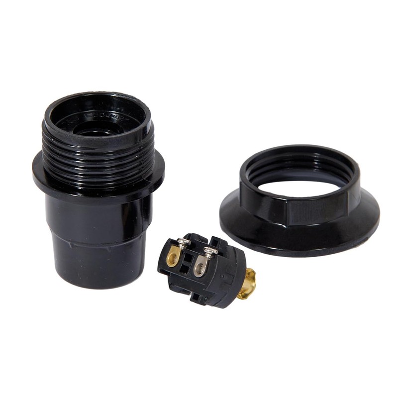 B&P Lamp® Euro Style, E12 Phenolic Candelabra Lamp Socket, Shell