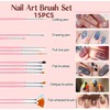 Nail Brushes Designer Set,Nail Art Tool with 19pcs Nail Painting