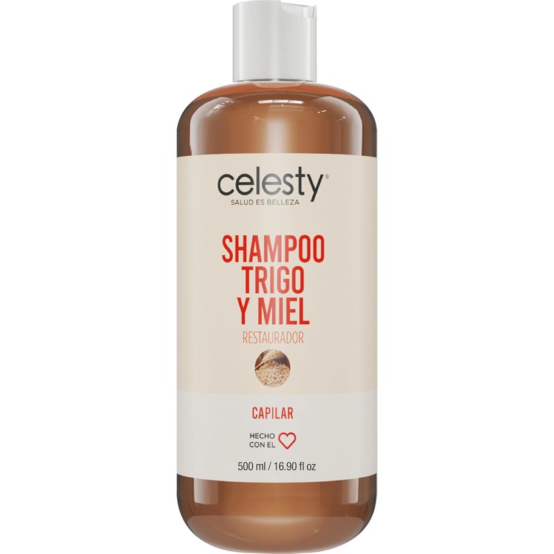 CELESTY Shampoo sin Sulfatos y Parabenos - Shampoo De Trigo