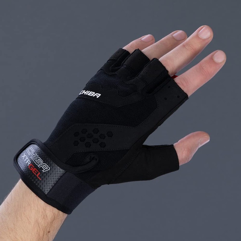 Chiba Unisex's Xtra Gel Glove, Black, X-Small