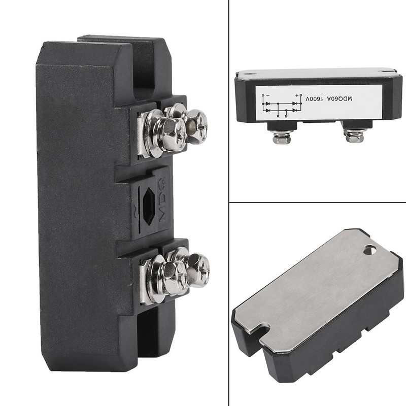 1pc Single-Phase Diode Bridge Rectifier 60A 1600V High Power 4