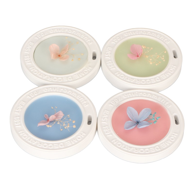 4 Pieces Aromatherapy Wax Tablets Long Lasting Dry Flower Scented