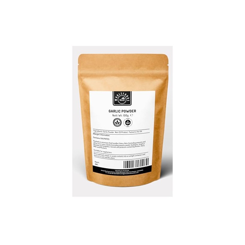 Garlic Powder | Ground Garlic Seasoning | Vegetarian (100, Grams)