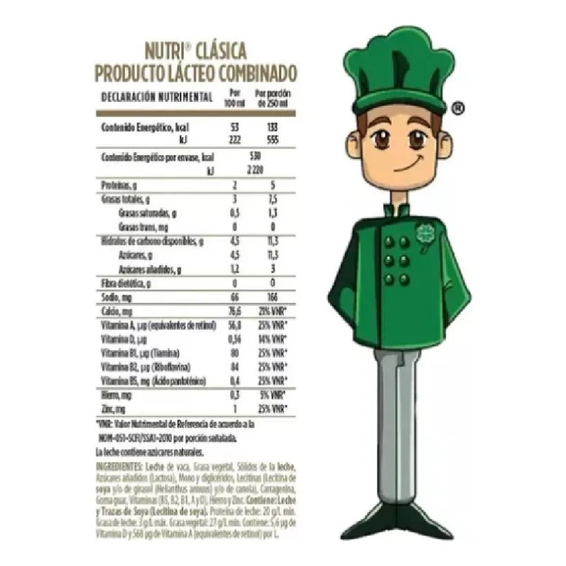 Producto Lácteo Nutri Caja 12 Pzas De 1 Lt