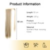 Mulaibdin Blonde Ponytail Extension, Hair Extensions Braid Extension with Clip,