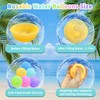 6 Pcs Reusable Water Balloons, Magnets-Free Refillable Water Balloons Quick