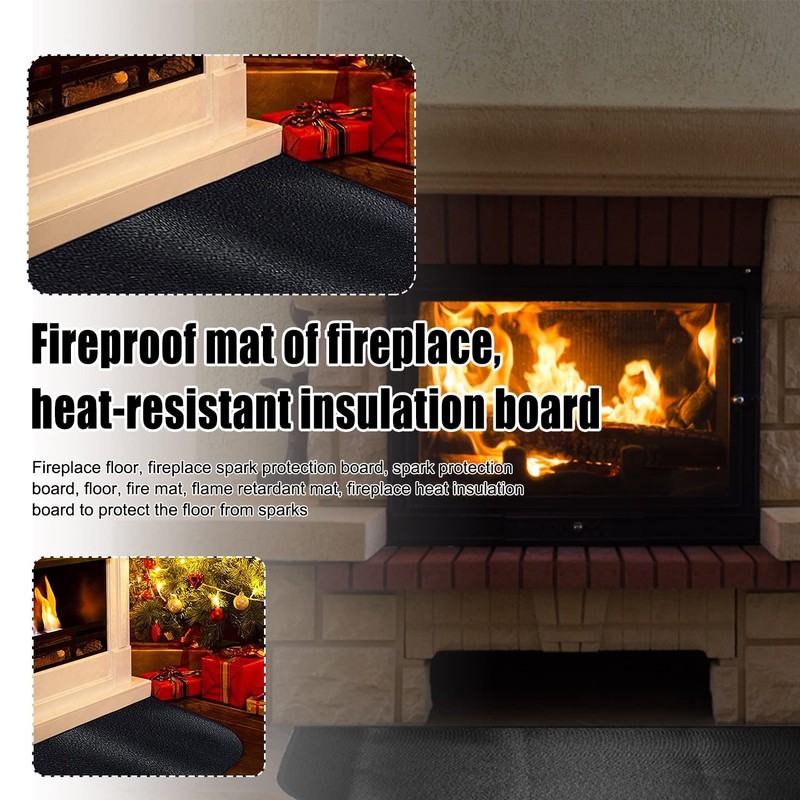 Spark Protection Plate: Fireplace Floor Plate for Fireplace 50 x