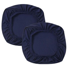 Lunyloer Seat Cover Chair, Pack of 2 Office Chair Covers, Stretch Chair Cover, Removable, Washable Protective Covers for Dining Room Chairs, Washable Protective Cover Chair Covers, Chairs, Black