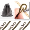 Swpeet 3Pcs Bronze Luxury Fashion 47 Inche Replacement Flat Chain