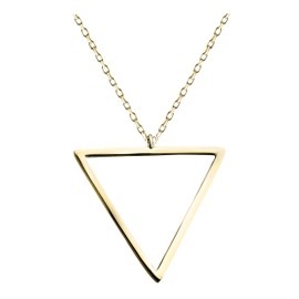 Sofia Milani - Women's Necklace 925 Silver - Triangle Pendant, Gold