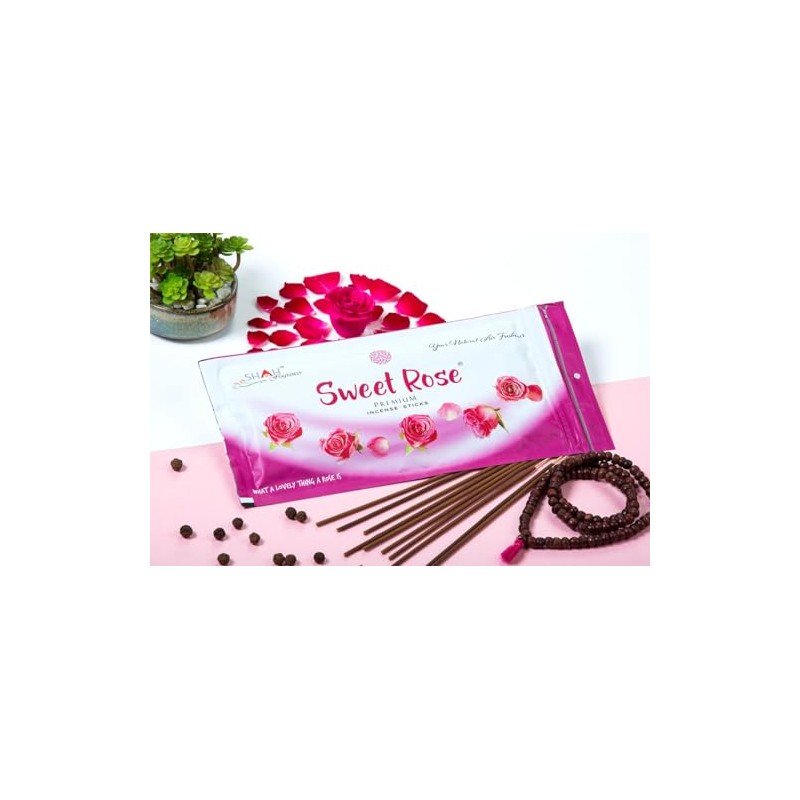 INCENSE STICK SWEET ROSE PREMIUM QUALITY FOR Aromatherapy, Spa, Yoga,