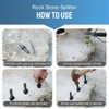 Stone Splitter, 23 mm Metal Plug Wedges Concrete Rock Stone