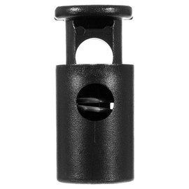 Craft County 1/4 Inch Heavy Duty Barrel Cord Lock Toggle Stop Sliders - Use with Paracord, Drawstrings, Accessory Cordage and More (10 Pack)