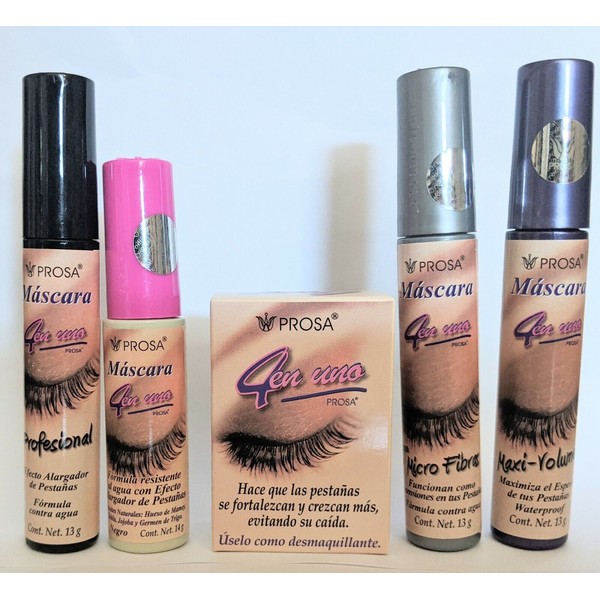 Combo Prosa Oil for Eyelashes + Clasico +Maxi Volume + Profesional + Micro Fiber
