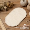 Moses Basket Wooden Base 10mm Hole, HSSZXFR Oval Shape Moses