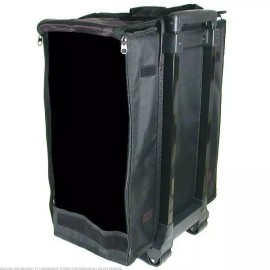 FindingKing New Large Jewelry Display Box black Carrying Travel Case w/ Wheels
