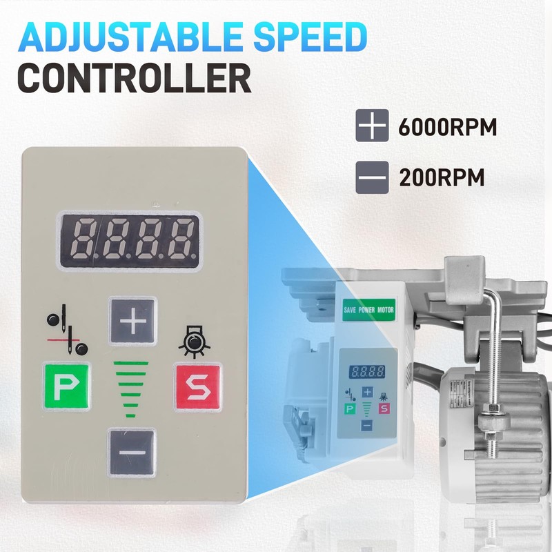 Servo Motor Sewing Machine,Brushless Servo Motor with Controller and Foot
