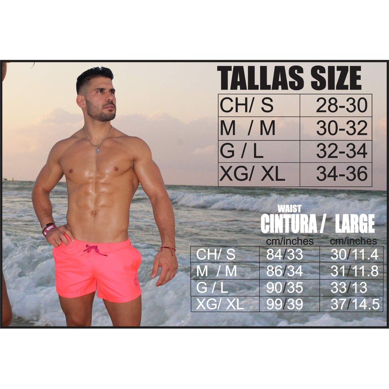 Fenix fit Short Corto De Playa, Traje De Baño Spandex