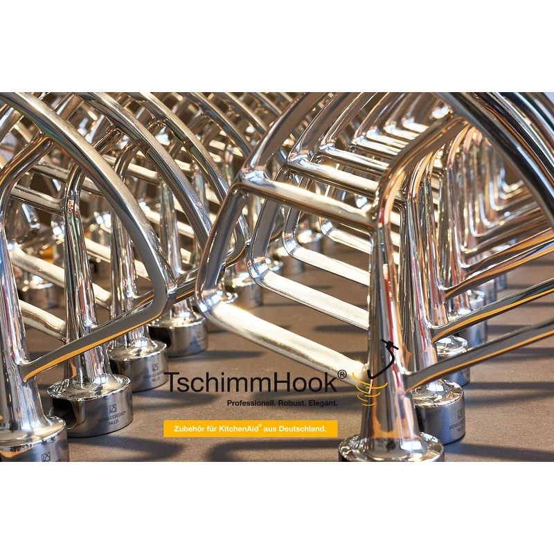 TschimmBeat Stainless Steel Flat Stirrer, Accessory for KitchenAid from Germany,
