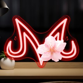 Anime Neon Sign, Cartoon Character Neon Light LED Dimmable Anime Themed Sign USB Powered, for Warrior Decor Game Room Anime Room Game Party Bedroom Bar(11.8 * 8.2 in)