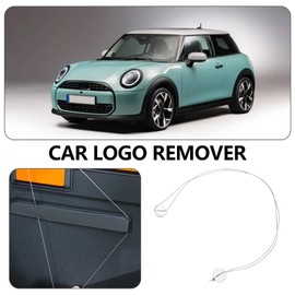 Be In Your Mind 4Pcs Car Emblem Removal Badge Logo Remover Sign Board Wire Remover Accessories Car Motorcycle Truck Van General White 30cm