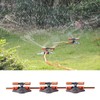 Lawn Sprinkler 3 Arm Nozzles 360° Auto Rotating Irrigation Water