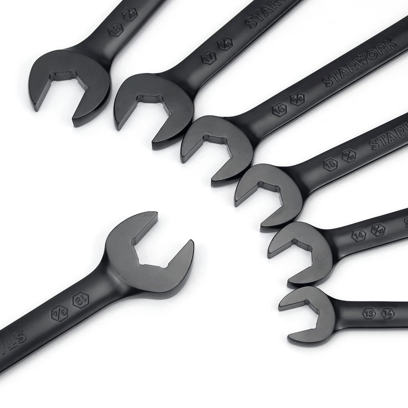 STARWORK TRUE MECHANIC™ 7Pc. 120T SAE&Metric Flexible Ratcheting Wrench Set,