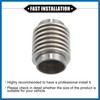 A ABSOPRO Car Exhaust Flexible Pipe, 38x70mm 1.5"x2.76" Exhaust Flex