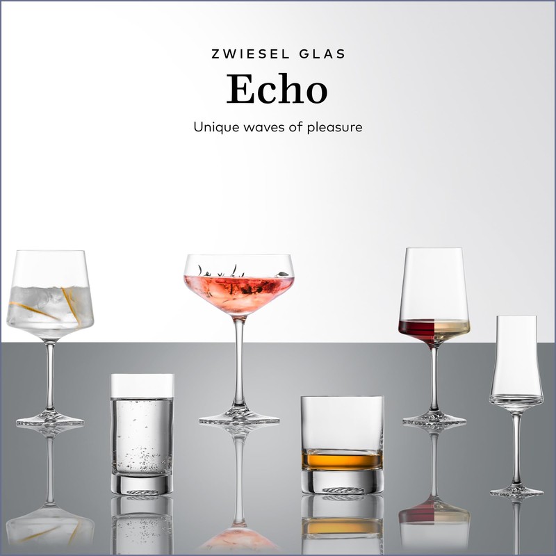 ZWIESEL GLAS Echo Grappa Glass (Set of 4), Bar Glasses