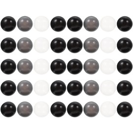 Vaguelly Ball Pit Balls, 100Pcs Plastic Black Balls Crush Proof Stress Balls Kids Playhouse Ball Play Tent Pool Playpen Party Ball for Girls Boys
