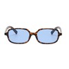 WDZAYXC Classic Rectangular Sunglasses Retro Slim Lenses Vintage Rectangle Sunglasses,