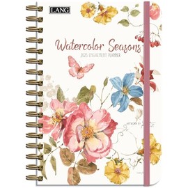 LANG Watercolor Seasons 2025 Spiral Engagement Planner (25991011110)