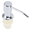 Sink Soap Dispenser Kit with Silicone Tube Stainless Steel Electroplating