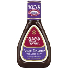 Ken's Steak House Variety, 1 Ken's Steak House Asian Sesame with Ginger & Soy Dressing, 16 OZ, 1 Sweet Baby Ray's Sauce and Marinade, Honey Teriyaki, 16 OZ, 1 Sweet Baby Ray's Teriyaki Sauce and Marinade, 16OZ, 1 CT