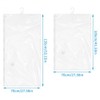 Pack of 4 Hanging Vacuum Bags for Clothes, Hanging Vacuum