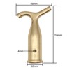 EAI Sash Window Blind Pole Hook - Polished Solid Brass