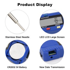 SAFELIFE Tire Tread Depth Gauge, Digital Tire Tread Depth Gauge LCD Display Professional for Motorcycles,Cars,Trucks,Vans,SUV,Accurate Reading Tyre Tread Depth Gauge 32/32 inch/0-1/25.4 mm