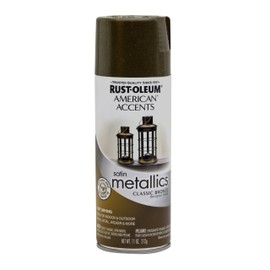 Rust-Oleum 202642 American Accents Topcoat Designer Metallic Spray Paint, 12 Oz Aerosol Can, 11 Ounce (Pack of 1), Classic Bronze, 11 Fl Oz