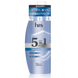 h&s 5 in 1 Cool Cleanse Shampoo Pump, For Family Scalp Troubles Such As Dandruff, Itchy, Sticky, Dryness, Odor, 12.0 oz (340 g)