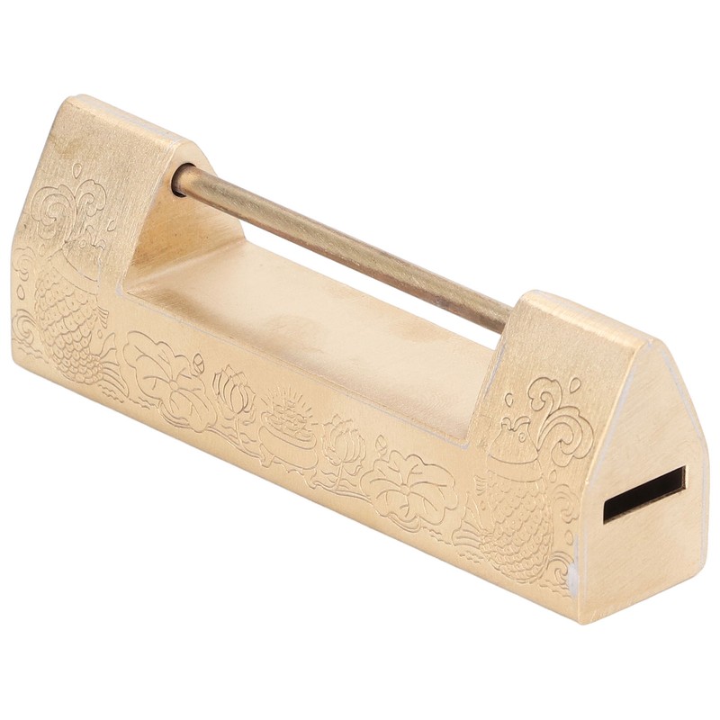 Antique Style Padlock 5cm Spacing Horizontal Lock with Key for