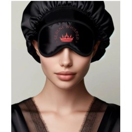 Satin Sleep Cap/Bonnet eye mask Curly Hair, Braids,Frizz,p