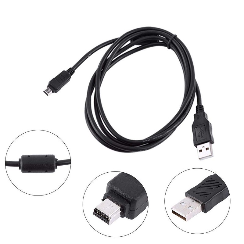 Mugast Camera USB Cable for Digital Camera E330/E-410/E-510/E520/SZ-10/SZ-30/SZ-20/CB-USB5/CB-USB6/U410//U600 etc,1.5M 12