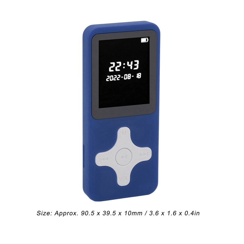 MP3 Player Bluetooth 5.0 1.77in LCD Screen Portable HiFi Music
