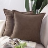 MADIZZ Set of 2 Short Chenille Throw Pillow Covers 20x20