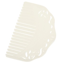 Healvian Craftsmanship Resin Hair Comb White Acrylic Side Hair Combs for Women Hairdressing Tool 1 Piece
