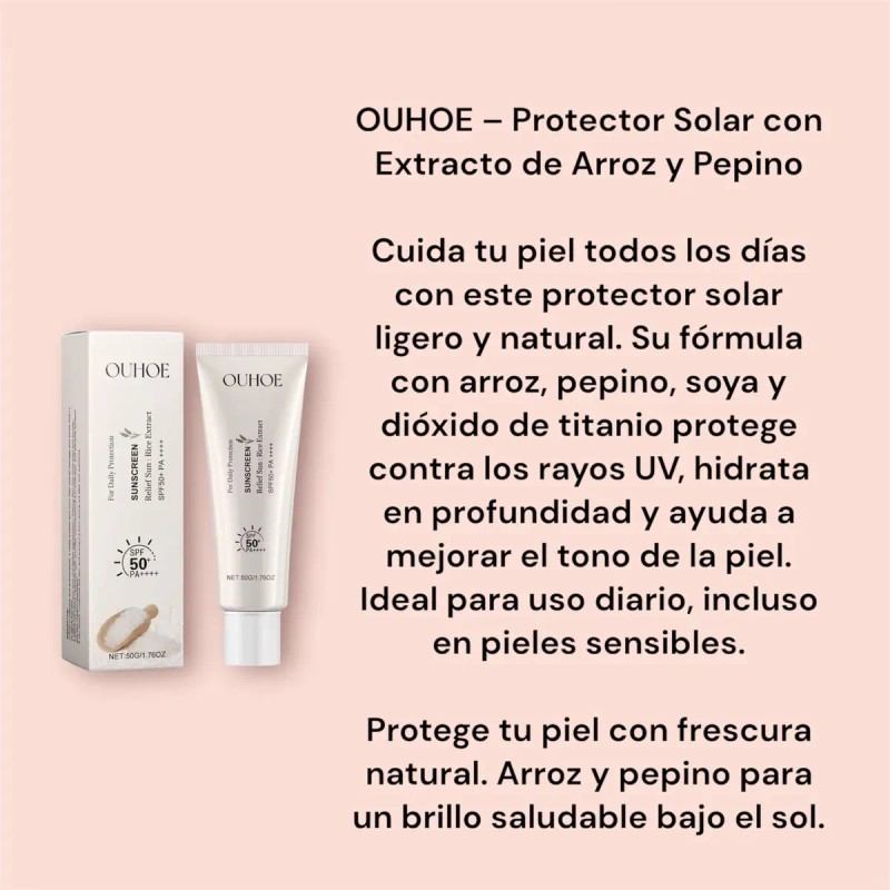 Protector Solar Extracto Arroz Fps Natural